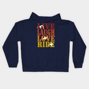 Live Laugh Love Ride Horses Kids Hoodie